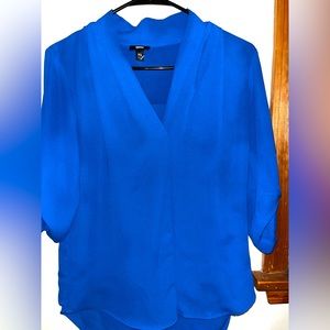 Vibrant blue blouse